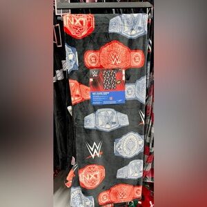 Wrestling WWE plush blanket throw